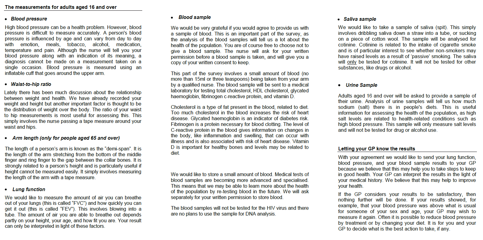Stage 1 Leaflets - Interviewer Stage 1 Leaflets - Interviewer