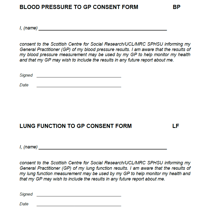 Consent sheet: Personal Copy Consent sheet: Personal Copy