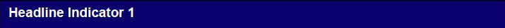 Headline Indicator 1 Headline Indicator 1