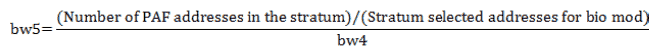 Adjustment for biological module selection (bw5)