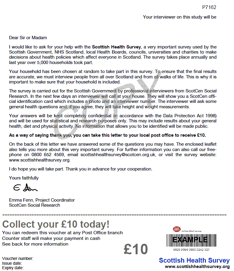 Advance letter copy - part 1