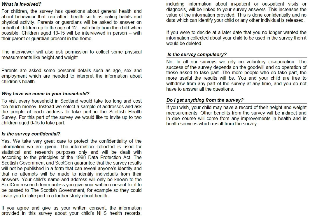 Information Leaflet for Parents (Child Boost only) - part 2