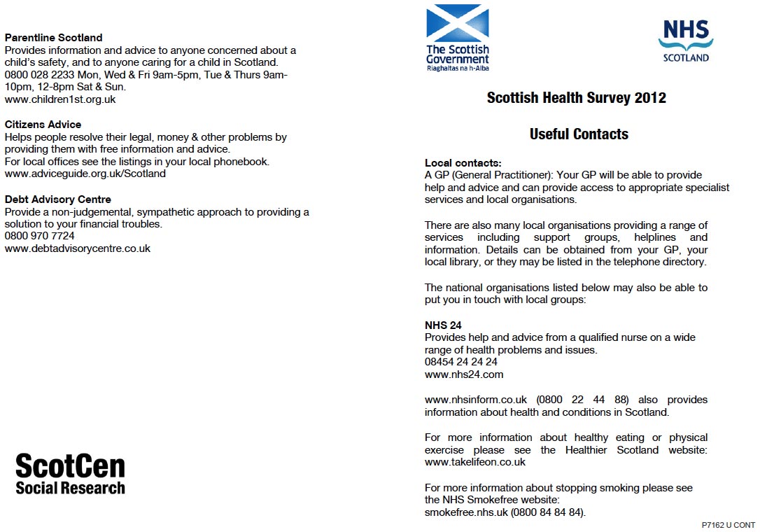 Useful Contact Leaflet - part 1