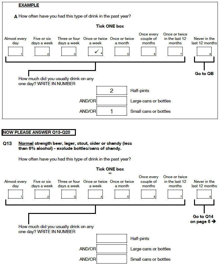 example answer and question 13