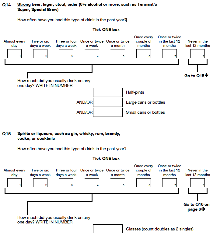 question 14 and 15