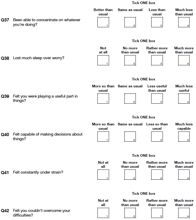 question 37 to 42