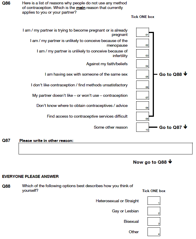 question 86 to 88