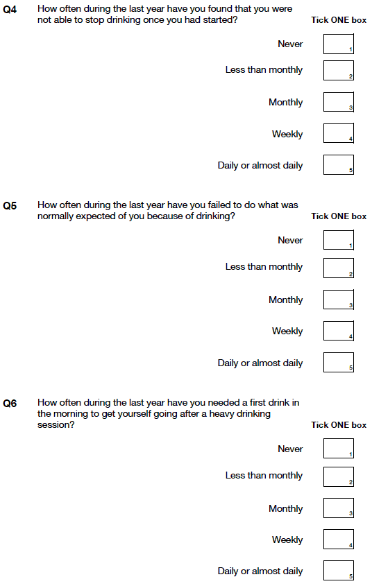 questions 4 to 6