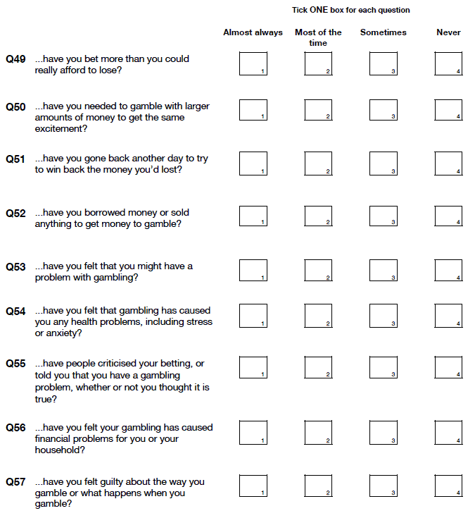questions 49 to 57