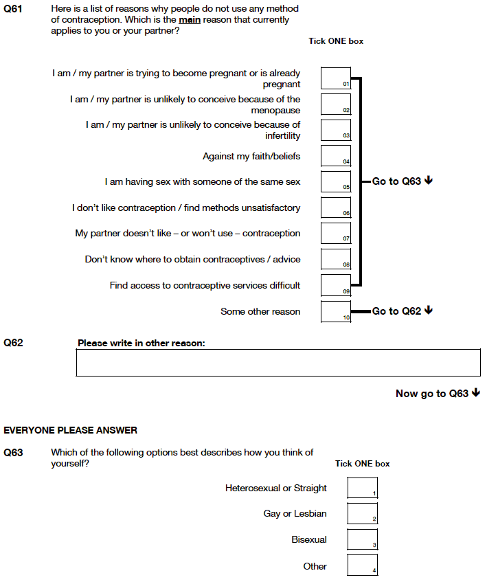 questions 61 to 63