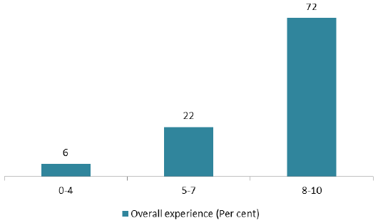 Chart 17 Overall experience