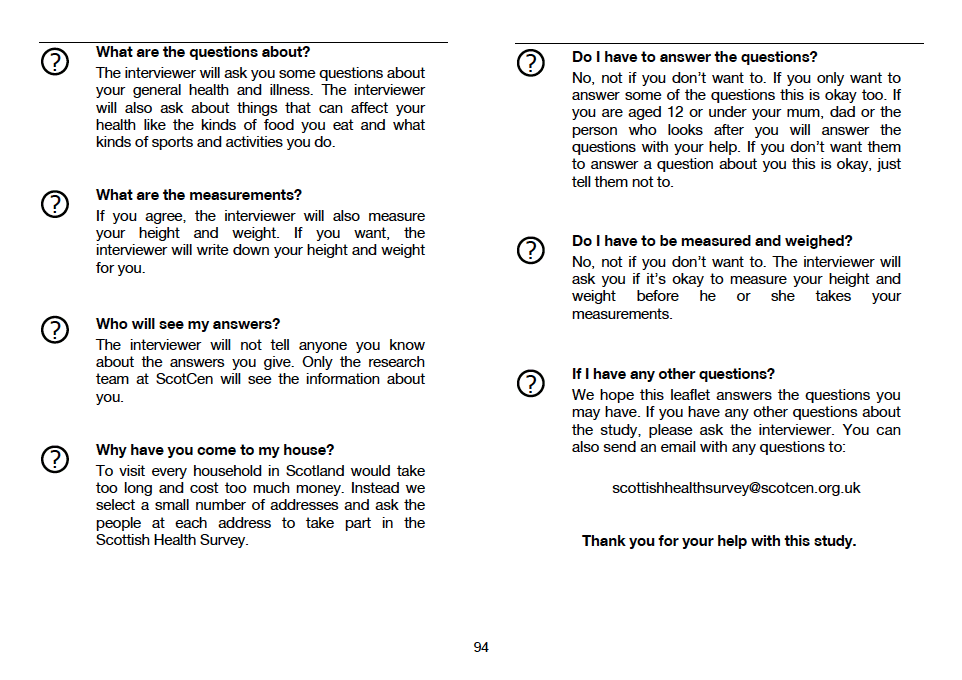 Information Leaflet for Parents (Child Boost only)