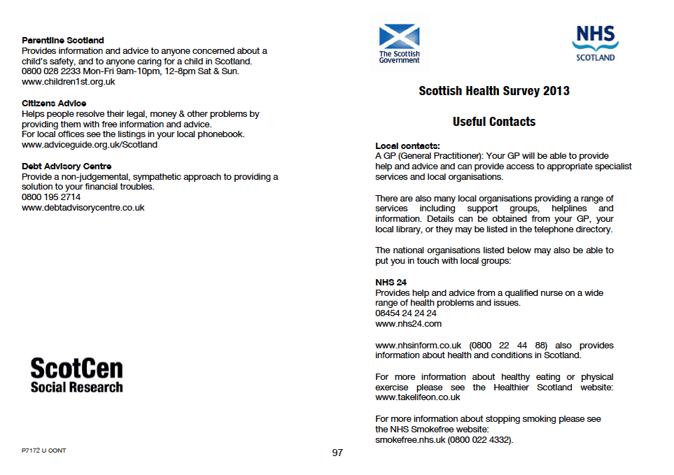 Useful Contact Leaflet