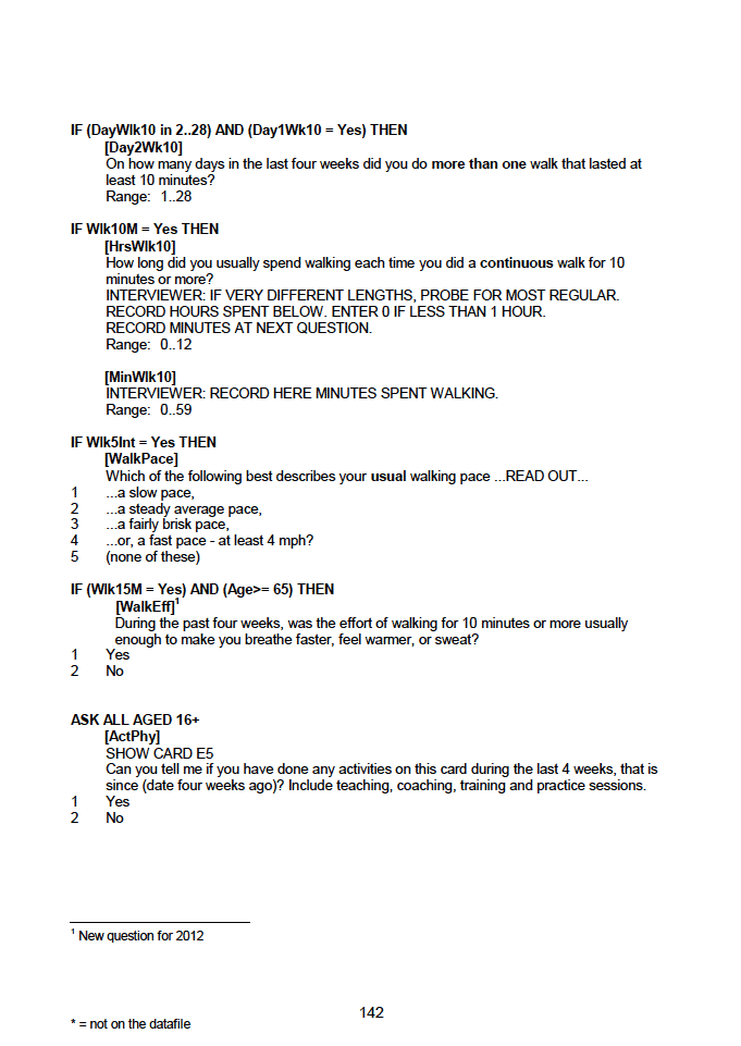 Household questionnaire, individual and biological module questionnaires