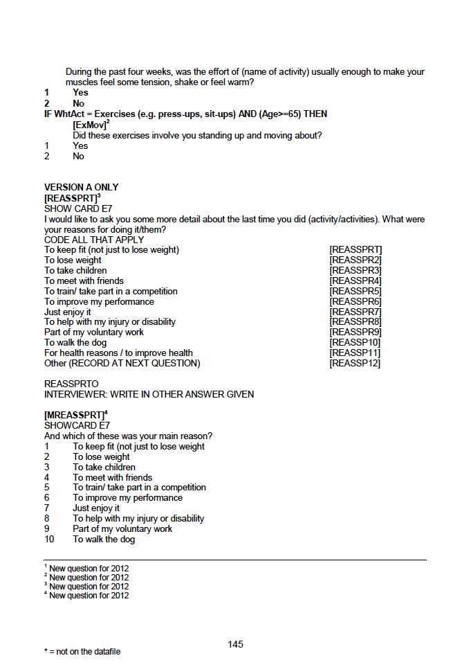 Household questionnaire, individual and biological module questionnaires