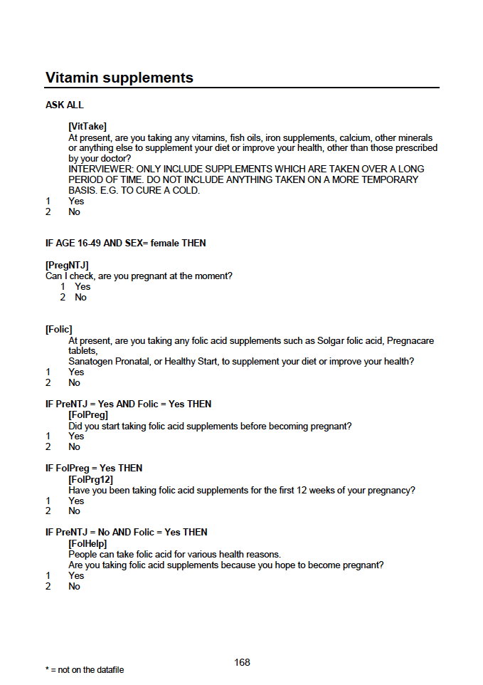 Household questionnaire, individual and biological module questionnaires