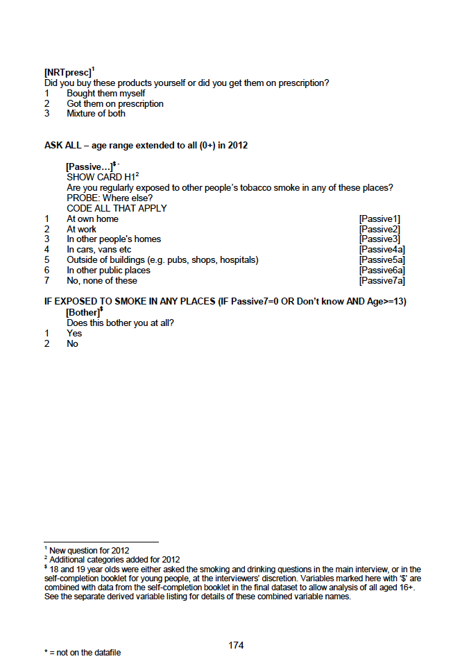 Household questionnaire, individual and biological module questionnaires