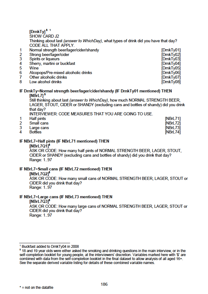 Household questionnaire, individual and biological module questionnaires