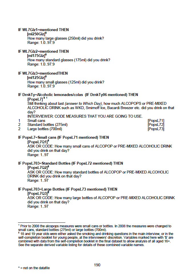 Household questionnaire, individual and biological module questionnaires