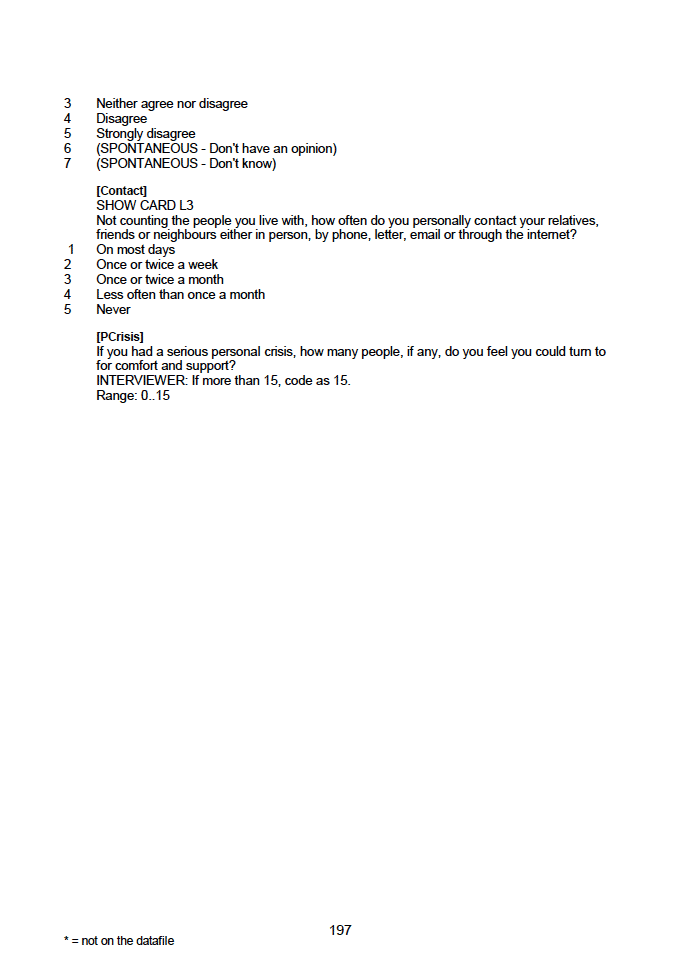 Household questionnaire, individual and biological module questionnaires