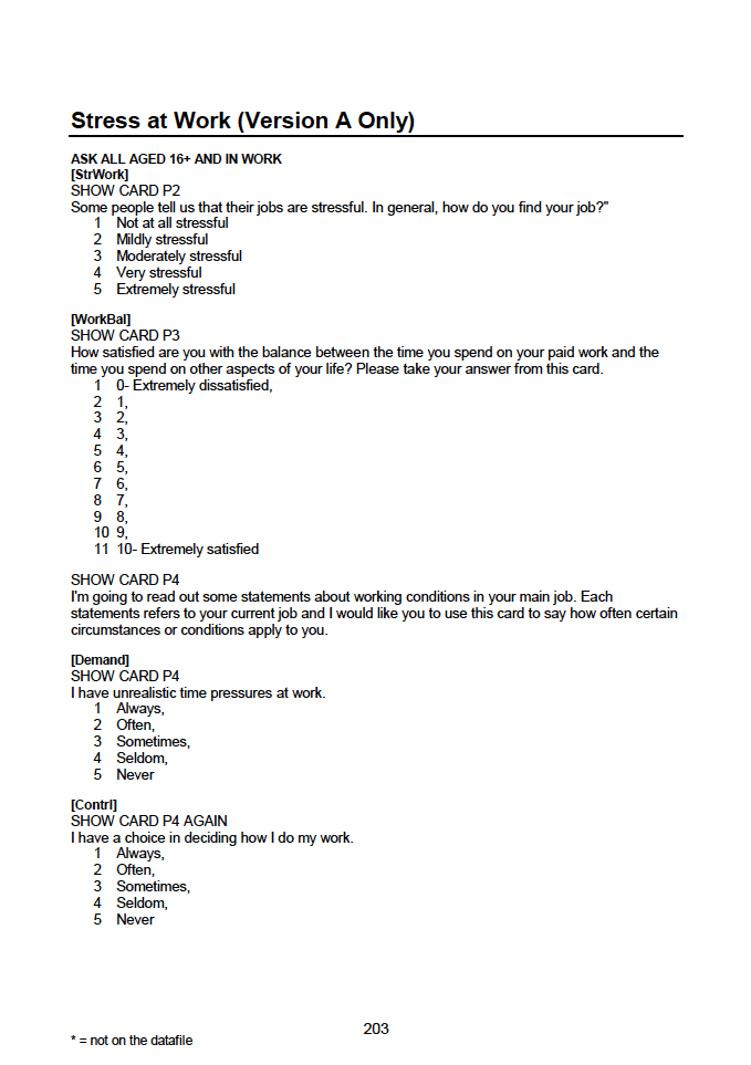 Household questionnaire, individual and biological module questionnaires
