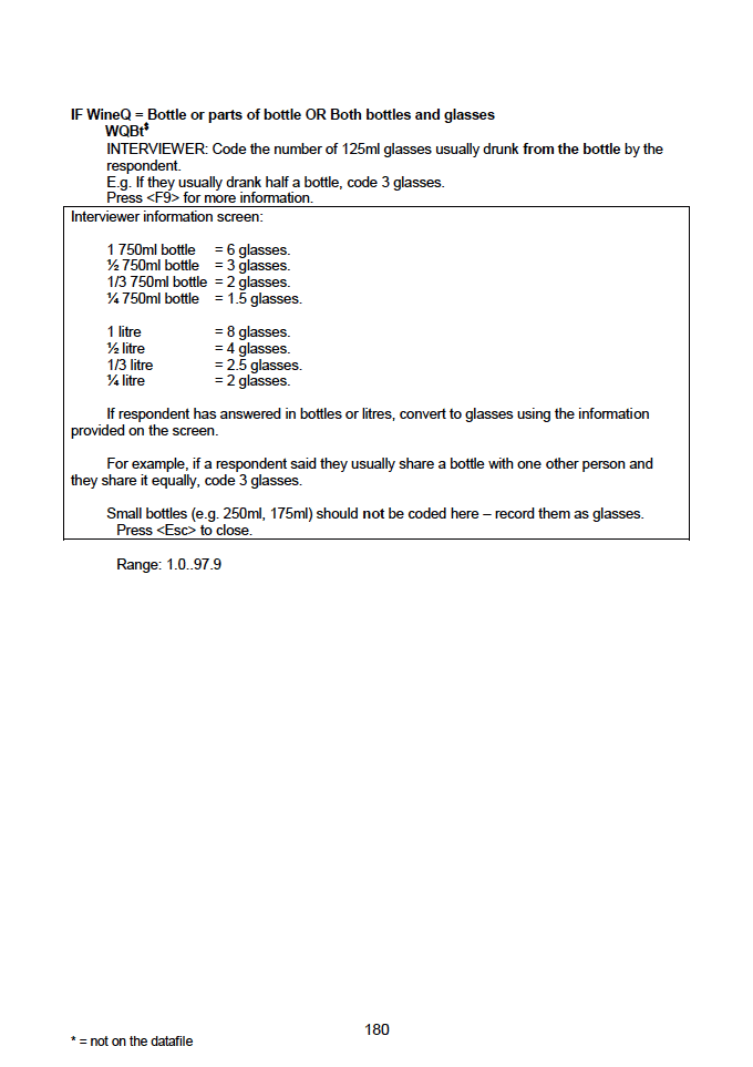 Household questionnaire, individual and biological module questionnaires