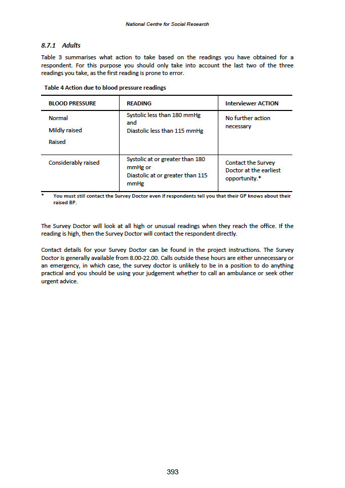 Physical measures and biological sample collection protocols