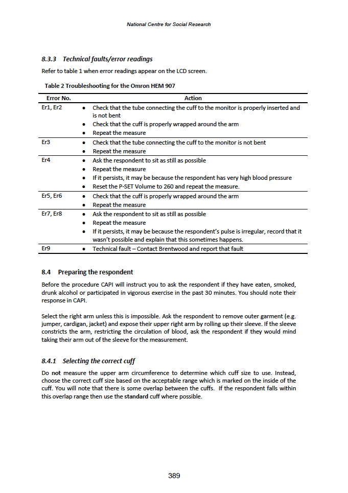 Physical measures and biological sample collection protocols
