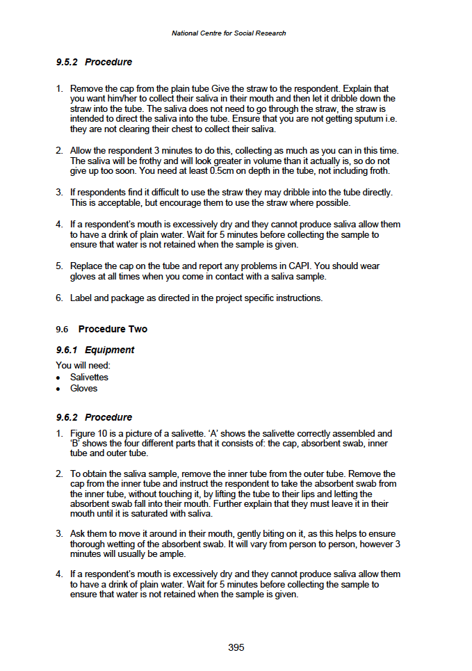 Physical measures and biological sample collection protocols