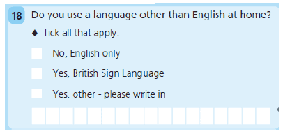 Language used at Home Language used at Home