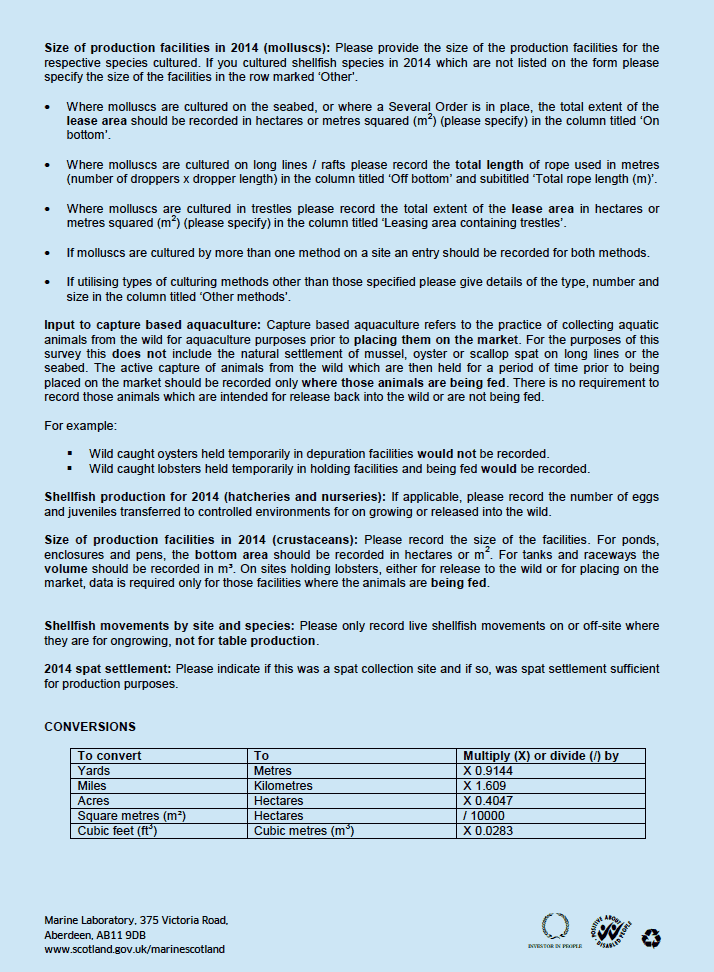 Covering letter and guidance notes Covering letter and guidance notes