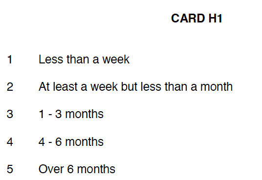 Showcard H1