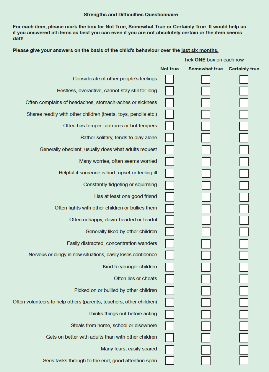 Scottish Health Survey 2014 Booklet for parents of 4-12 year olds