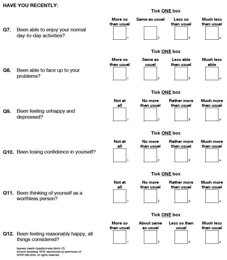 Scottish Health Survey 2014 Booklet for 13-15 year olds