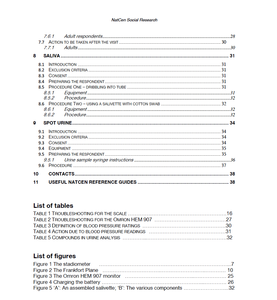 Manual of Protocols