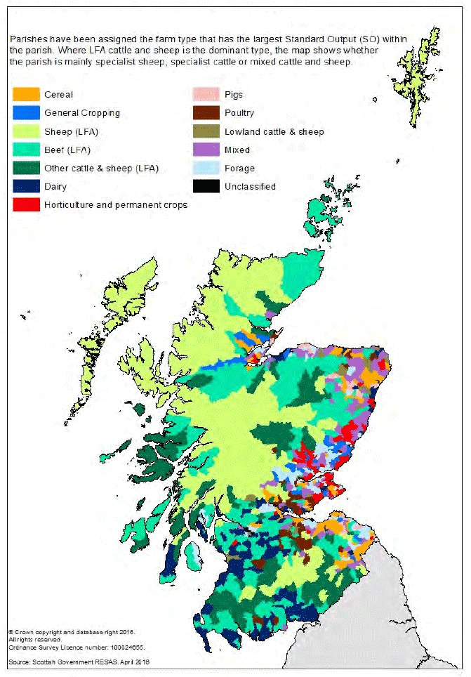 Map 5 Farm type by parish Map 5 Farm type by parish