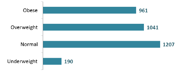 Patients by Body Mass Index (Adults aged 18+) Patients by Body Mass Index (Adults aged 18+)