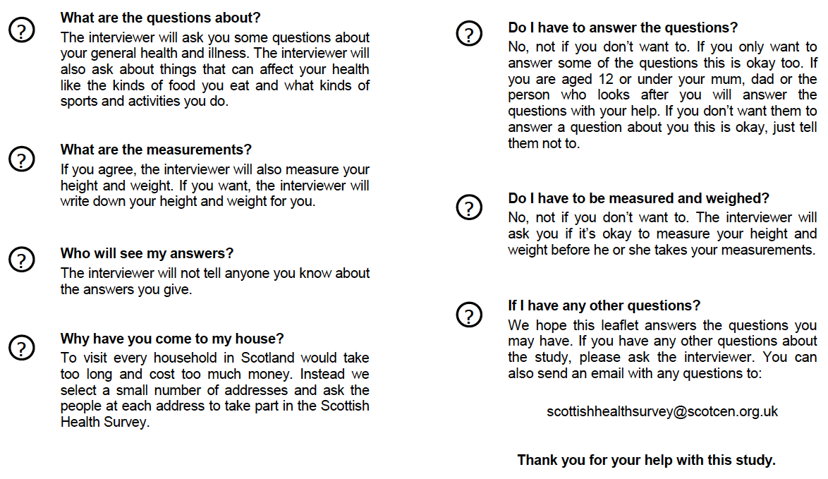 Information Leaflet for Children (Version A & B and Child Boost)