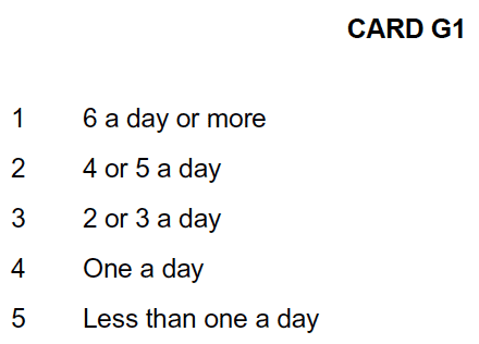 Card G1
