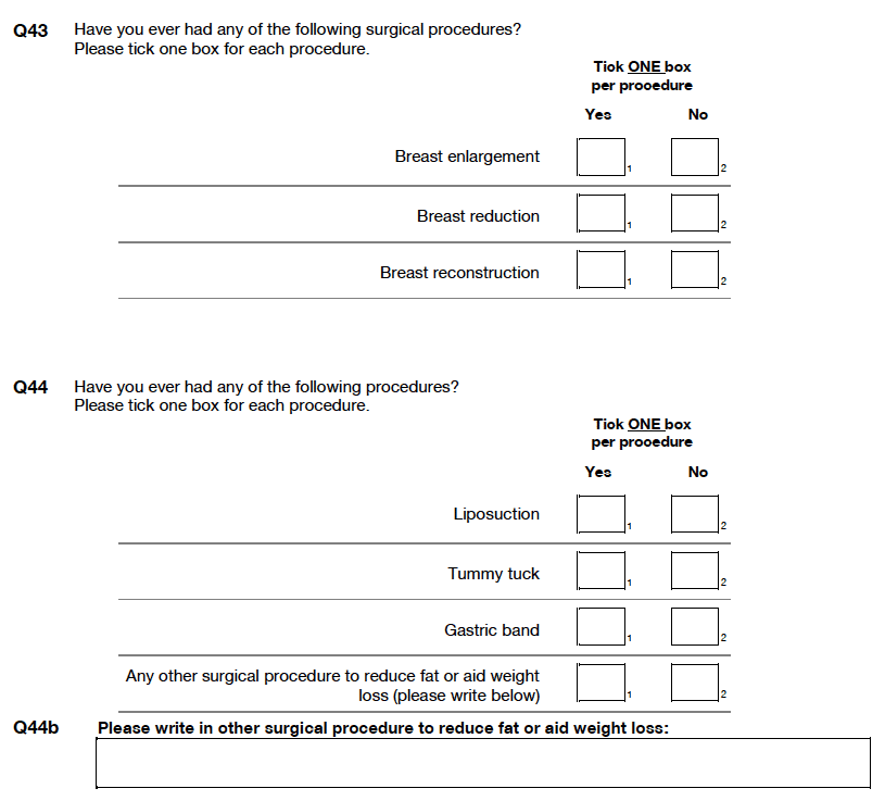 Self-completion booklet for adults Self-completion booklet for adults