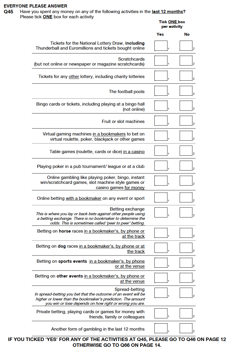 Self-completion booklet for adults Self-completion booklet for adults