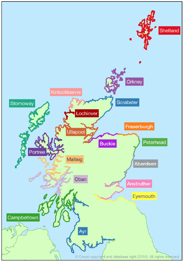 Districts in Scotland Districts in Scotland