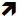 Up right arrow
