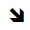 diagonal down arrow