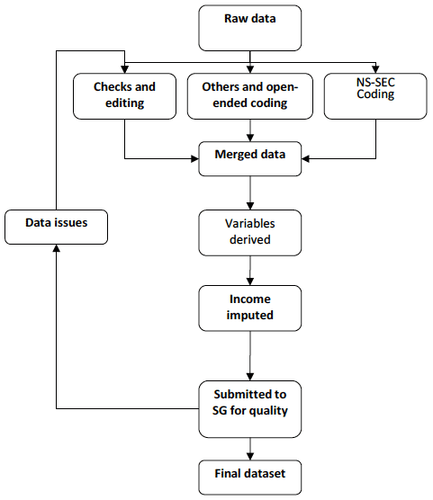 Figure 5.1: SHS social survey data processing procedures