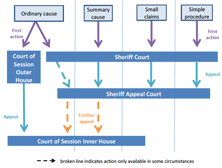 Figure 1: Summary of court structure