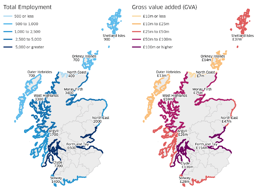 Figure 19: Marine tourism GVA by Scottish Marine Region, 2017