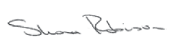 SHONA ROBISON signature