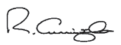 Signature of ROSEANNA CUNNINGHAM MSP Minister for Environment