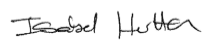 Councillor Isabel Hutton signature